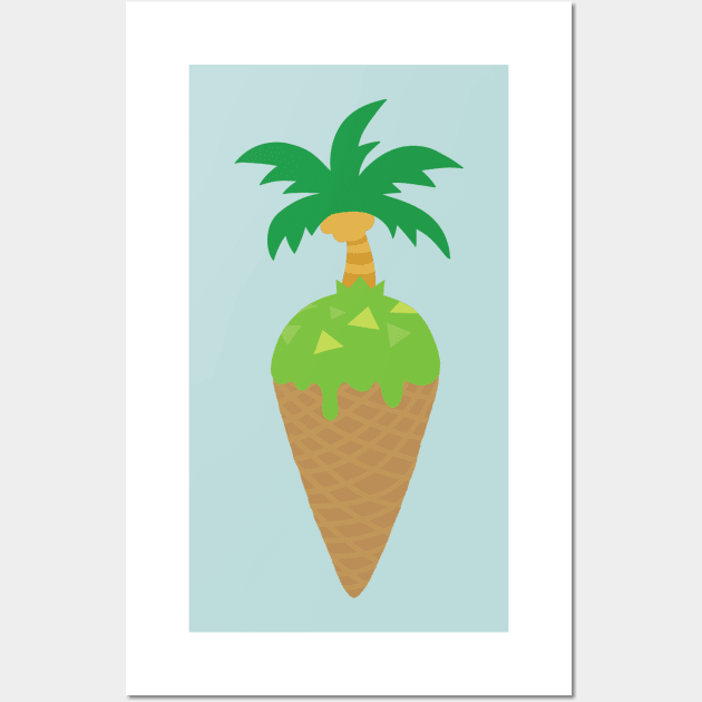 Ice-cream Island Wall Art by queennerdco